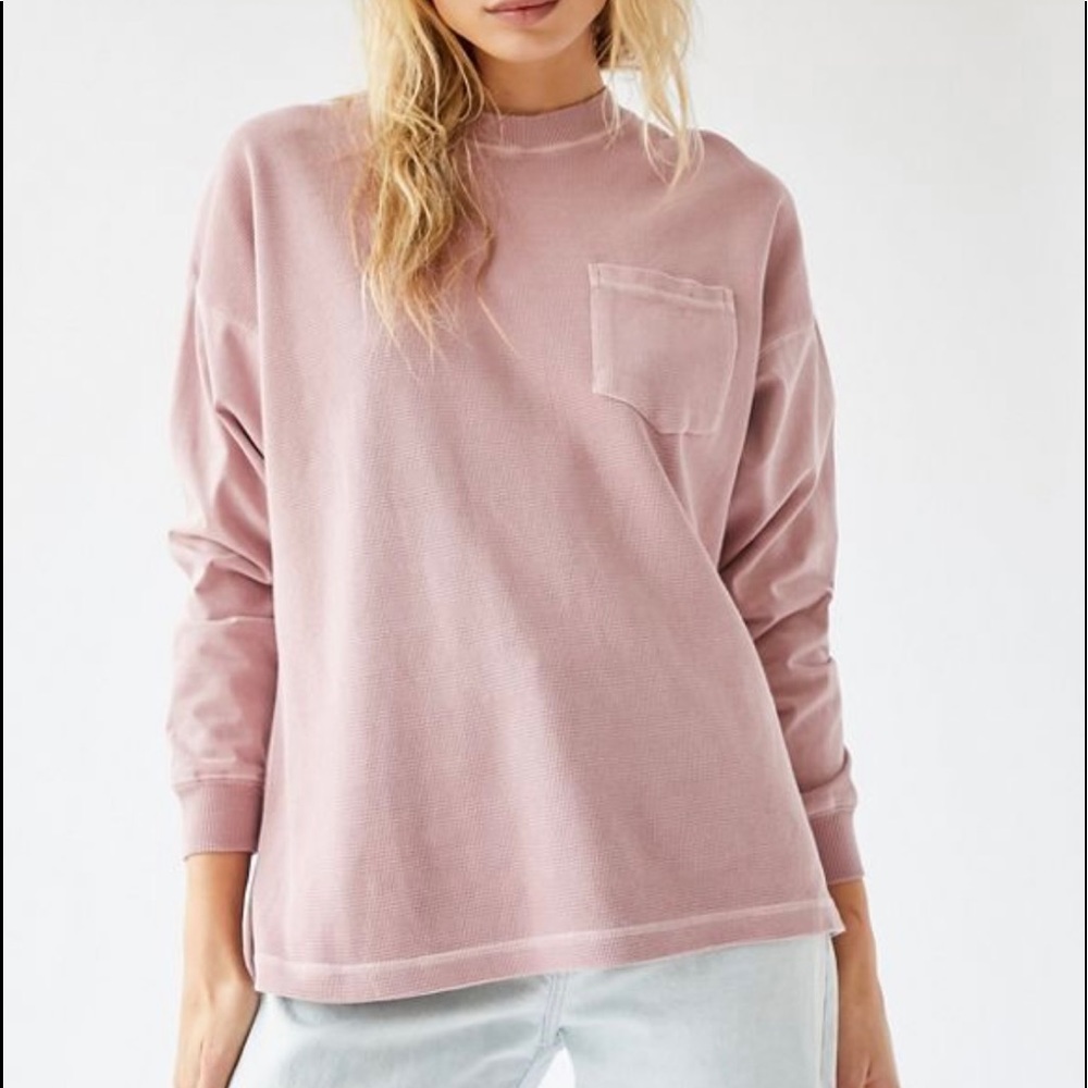 Urban Outfitters pink thermal long sleeve